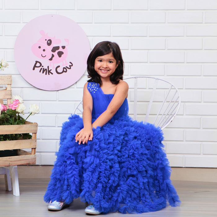 Tiny Tots Gown In Royal Blue