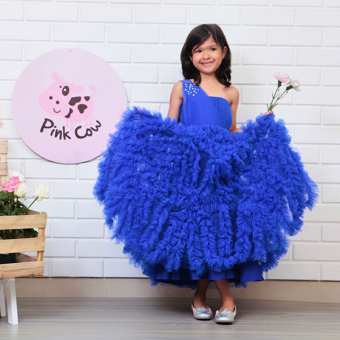 Tiny Tots Gown In Royal Blue