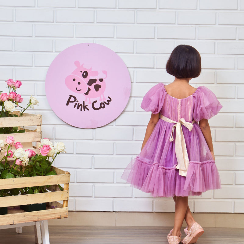 Pretty  Lavender Party Wear Dress