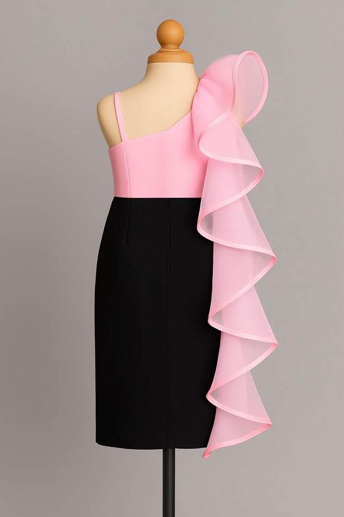 Pink Ruffle Glam Dress