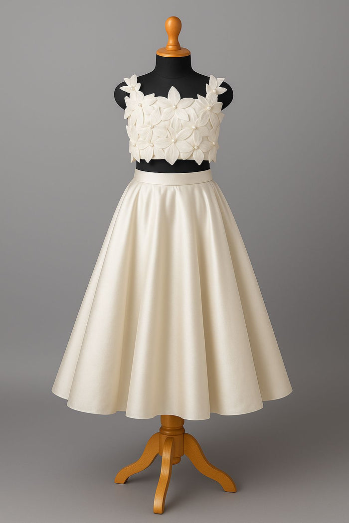 Ivory Blossom Party Dress