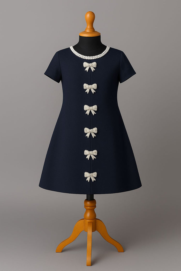 Pearl Bow Charm Dress