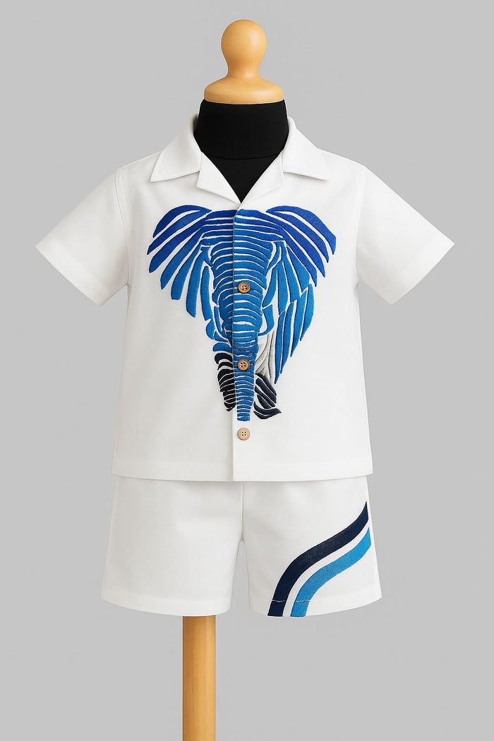 Blue Jambo Elephant Co-Ord Set