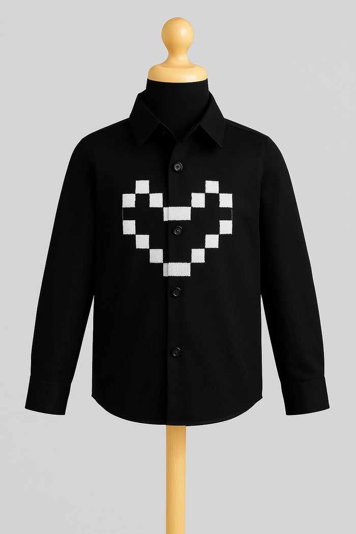 Pixel Heart Shirt (Black)