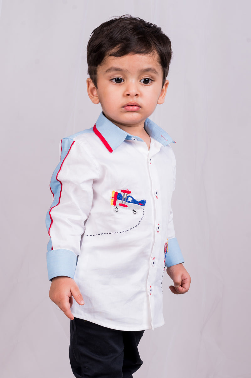 Fly Hight Aeroplane Shirt