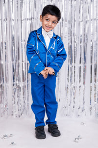 Regal Azure Suit Set