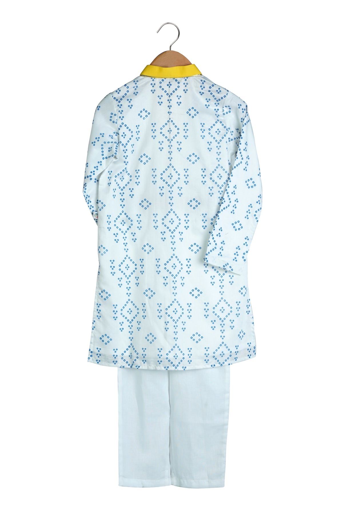 Embroidered Bandhej Kurta