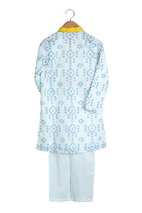 Embroidered Bandhej Kurta