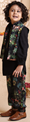 Sherbagh Print Nehru Jacket with matching Kurta & Pant Set