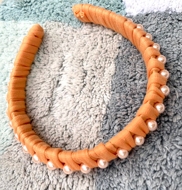 T Shirt Yarn Pearl Hairband