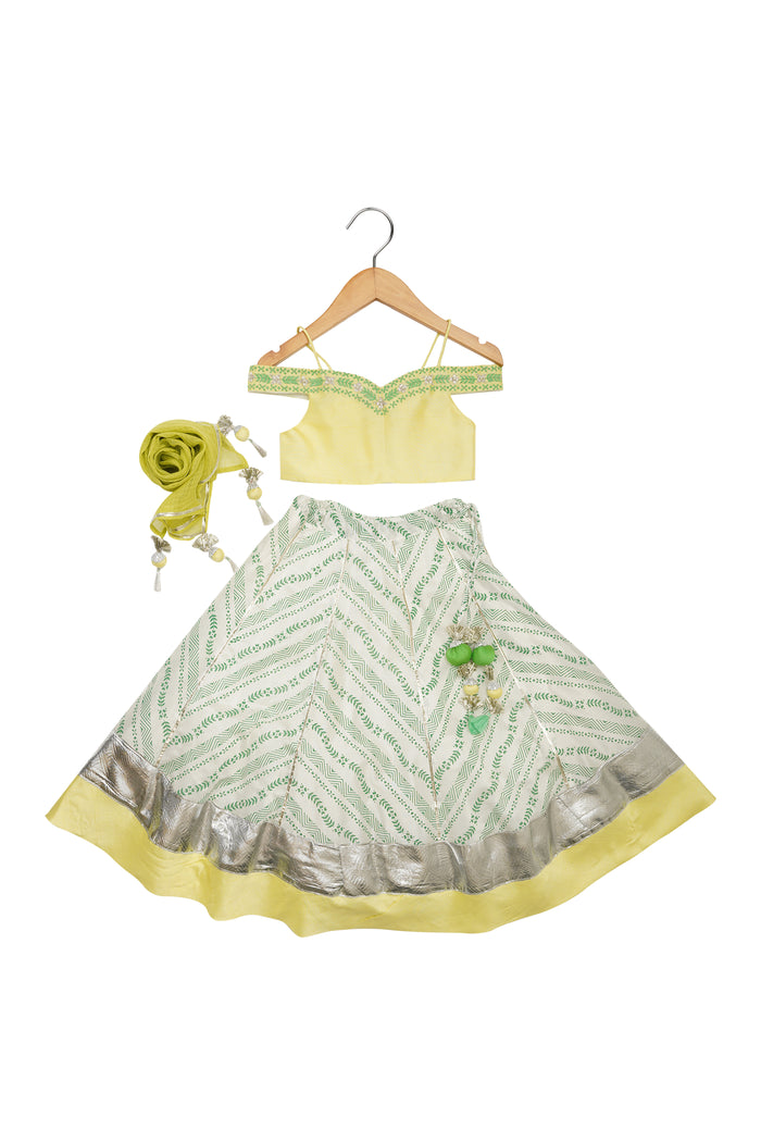 Off Shoulder Lehenga Set