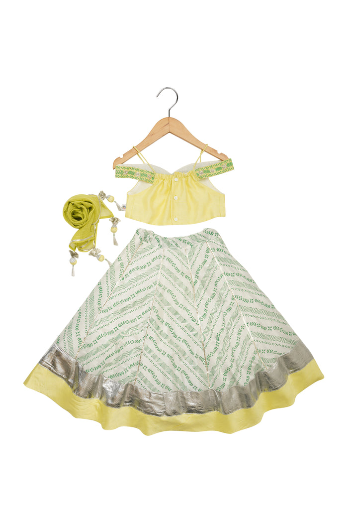 Off Shoulder Lehenga Set
