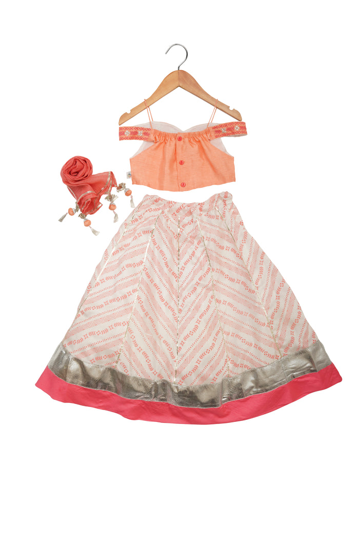 Off Shoulder Lehenga Set