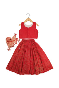 3D Floral Lehenga Set