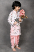 Hummingbird Print Kurta & Dhoti Set